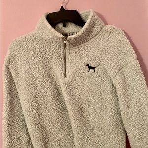 (Pink)Baby blue sherpa sweatshirt